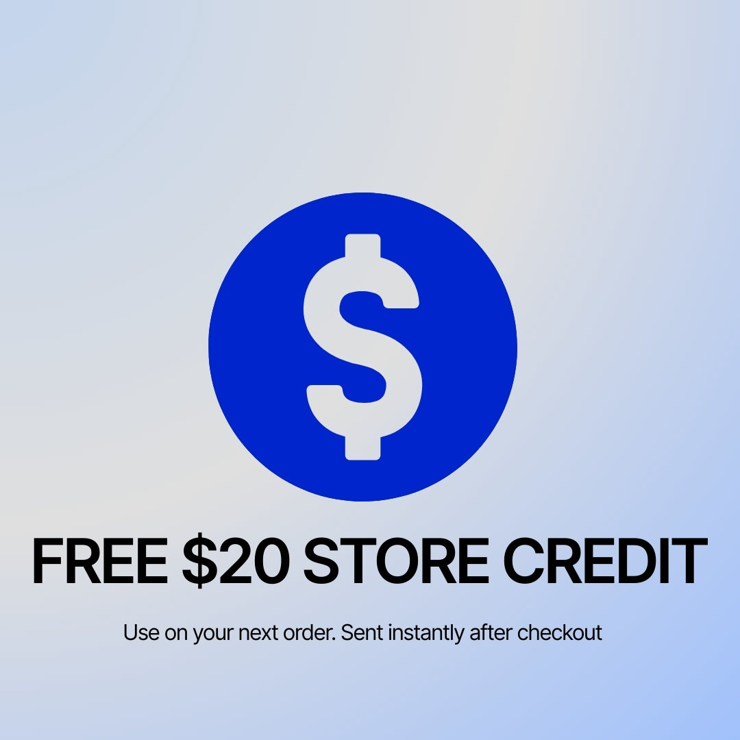 FREE $20 Credit (Can be used on your next order)